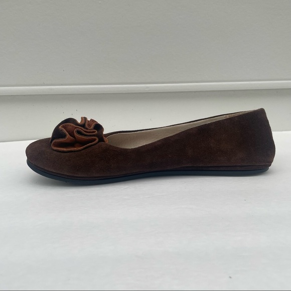 fs/ny brown suede flats shoes size 8.5 - Picture 10 of 14